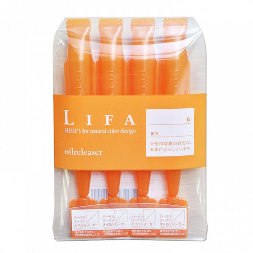 Milbon Lifa 頭皮深層清潔劑調理液控油 4支入 橙色
