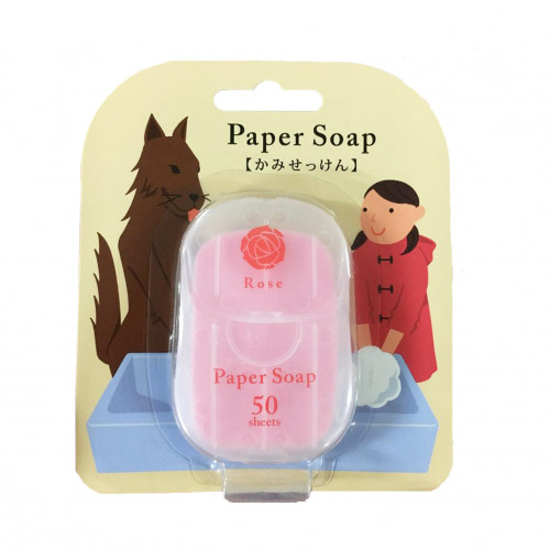 Paper Soap 肥皂紙香皂 (1盒50張) 玫瑰味