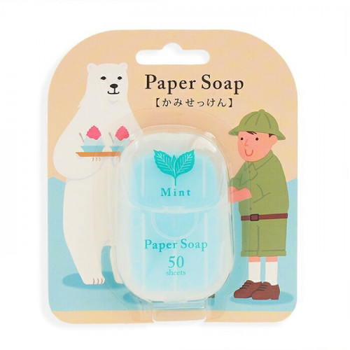 Paper Soap 肥皂紙香皂 (1盒50張) 薄荷味