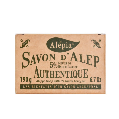 Alepia's 敘利亞 阿勒頗 5% 月桂油 + 95% 初榨橄欖油 古皂 190g