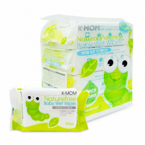 K-MOM Wet Tissue-basic 有機嬰幼兒濕紙巾(30張) x 4包裝