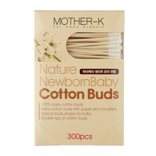 MOTHER-K Baby cotton buds 100% 純棉兩用棉花棒 300pcs