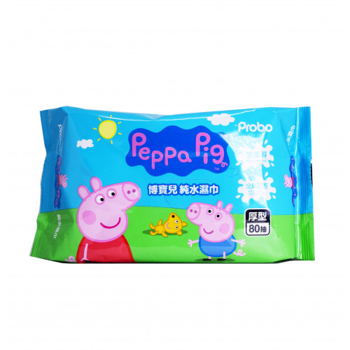 Probo Peppa Pig Wet Wipes 80 sheets 博寶兒x粉紅豬小妹純水濕巾 80片