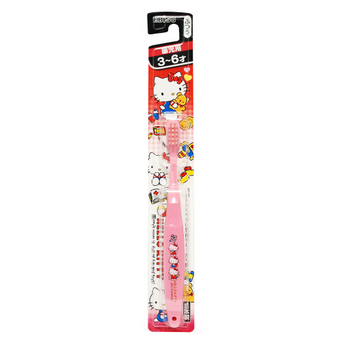 EBISU Hello Kitty Baby Toothbrush 3-6歲嬰幼兒牙刷 (吉蒂貓) - 桃紅色