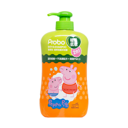 Probo Peppa Pig Bath & Shampoo (2 in 1) 650ml 博寶兒x粉紅豬小妹植萃2合1洗髮沐浴露 650ml