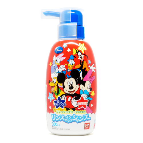 BANDAI 兒童用二合一洗髮水 300ml 米奇老鼠
