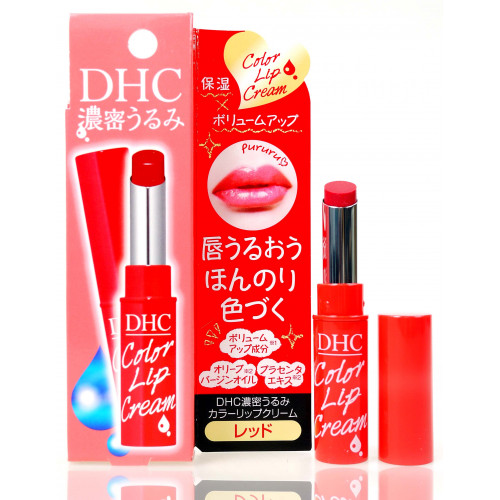 DHC濃密保濕彩色防裂唇膏 紅色1.5g