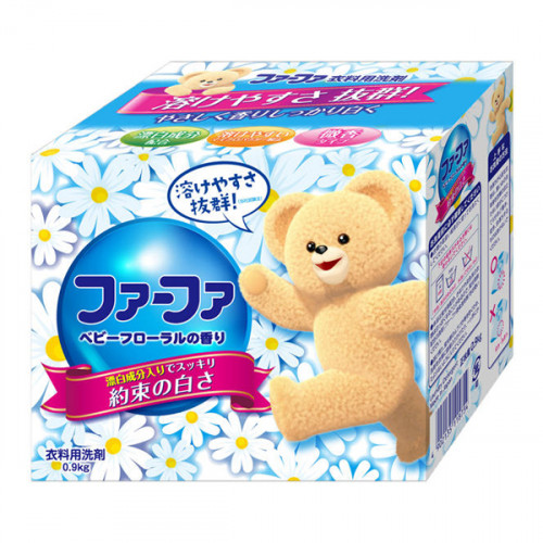 FAFA 熊寶貝酵素濃縮洗衣粉 900g 含柔軟劑 -  嬰兒花香