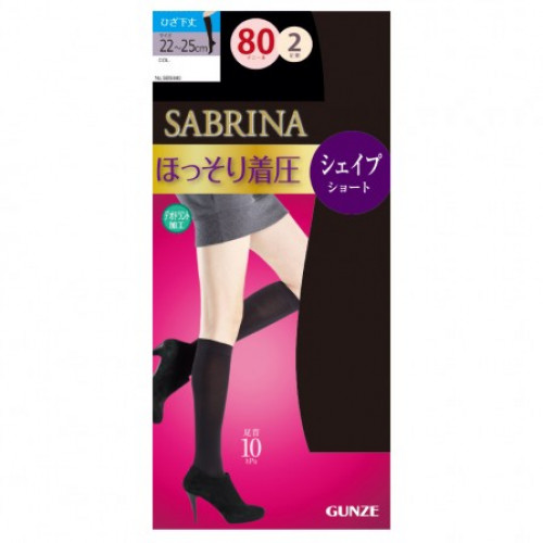 SABRINA SBS880 - 026 Warm 80D 發熱中長絲襪 (026-黑色) X 2PCS SIZE 22-25CM