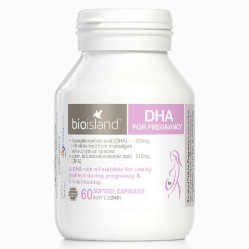 澳洲 Bio Island DHA for Pregnancy 生物島(佰澳朗德) 孕婦及哺乳期專用DHA腦黃金 60粒