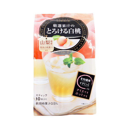 日東紅茶 山梨白桃汁 9.5克 x 10包裝