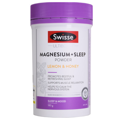 澳洲 SWISSE Ultiboost Magnesium + Sleep Powder Lemon & Honey 180g 鎂 + 睡眠粉 檸檬蜂蜜味