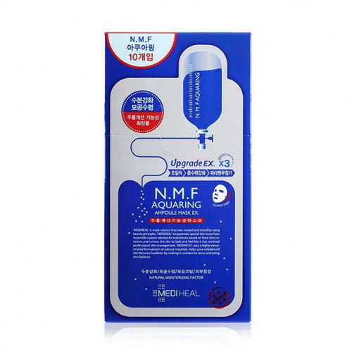 可萊絲 N.M.F  高效特強保濕導入面膜(LX 新版) 25ml (1盒10片) 藍色
